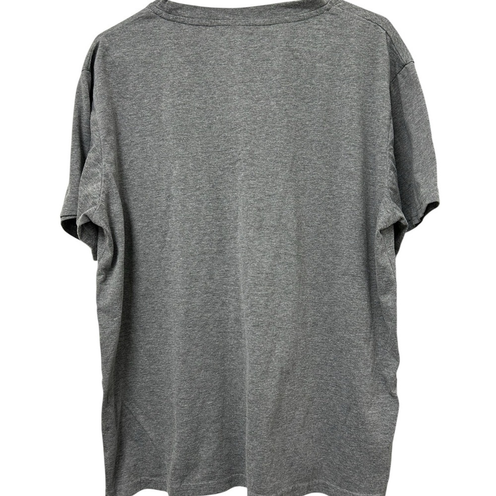 Minimalist Men’s Gray T-Shirt with Black Square Design, Size XXL - Picture 5 of 7